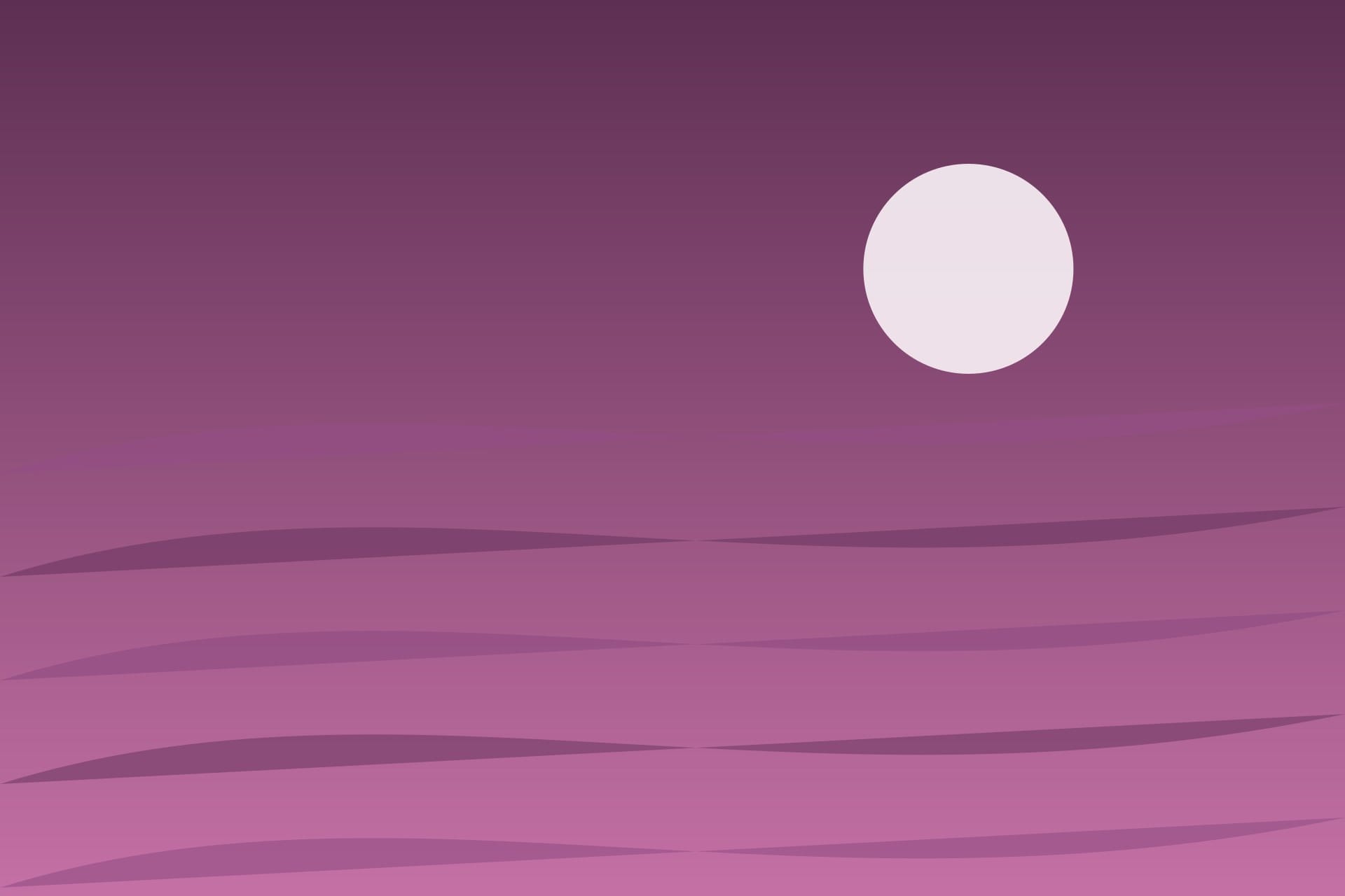 Stilisierte Dünenlandschaft in Rosé